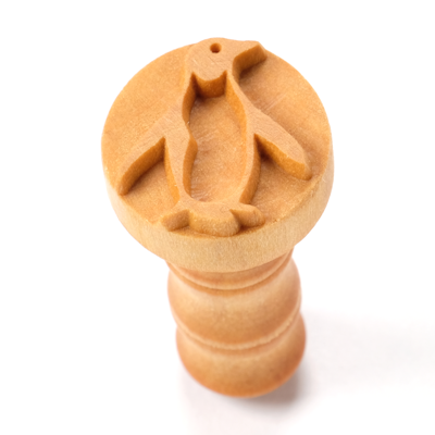 MKM Happy Penguin 2.5cm wood stamp